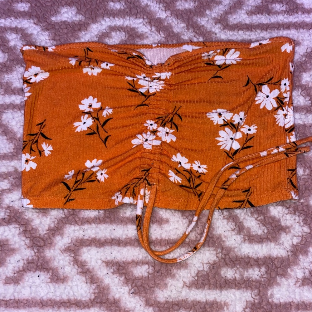 Floral tube top